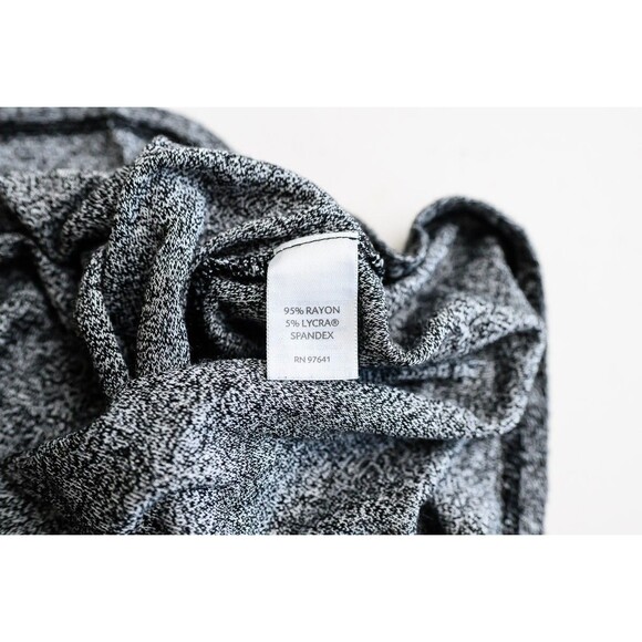 J. Jill Wearever Collection Stretch S Petite gray t-shirt Dress Maxi drape neck - Picture 6 of 7